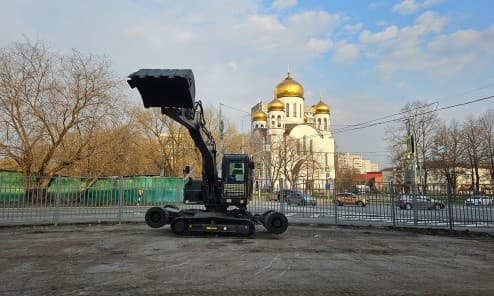Мини-экскаватор колесно-гусеничный HZM X120